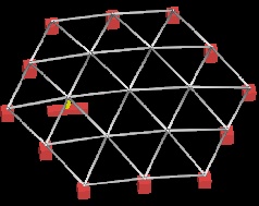 Experiment of 4span-dome